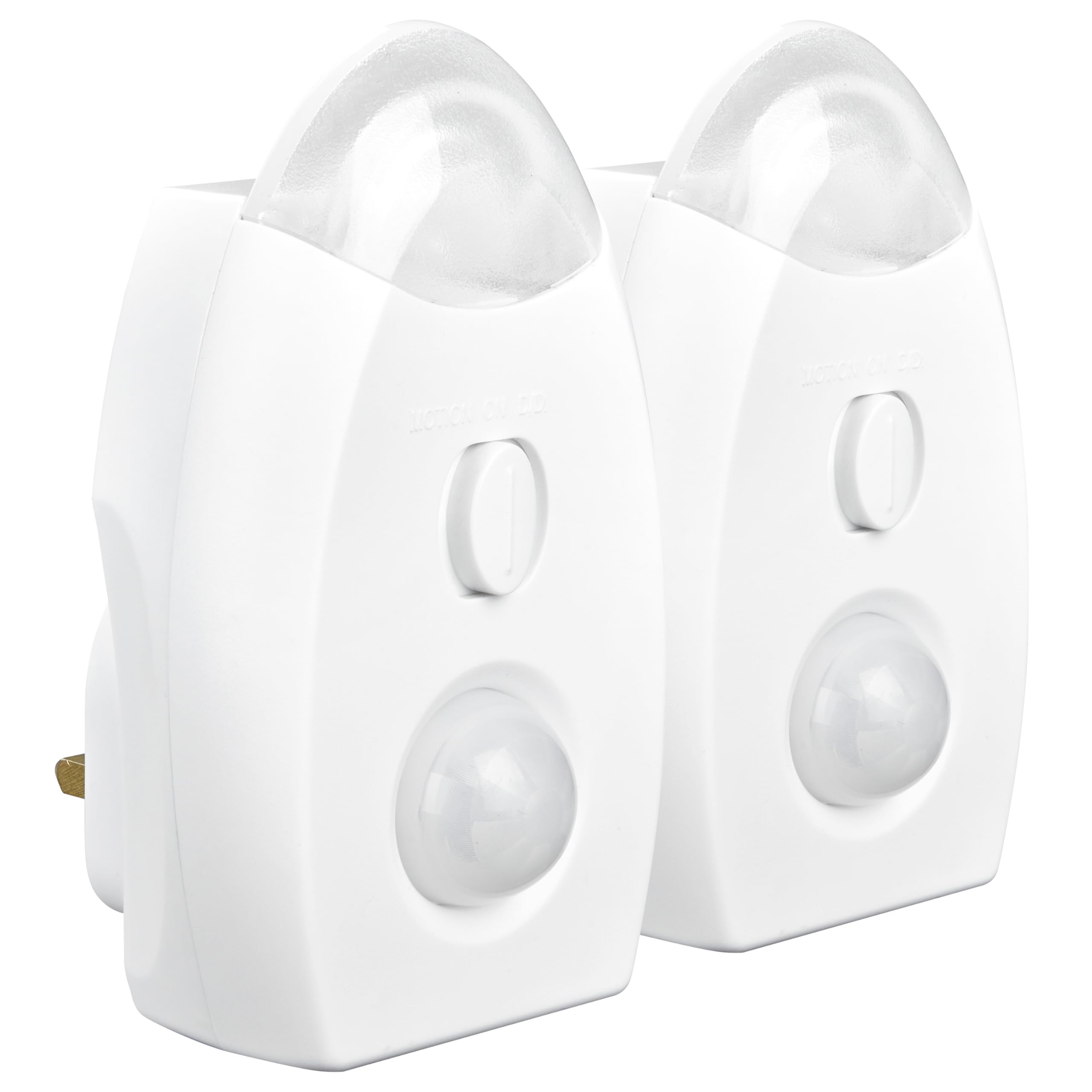 Masterplug Soft Glow Motion Detector LED Night Light, 9.5 x 6 x 4 cm Orange