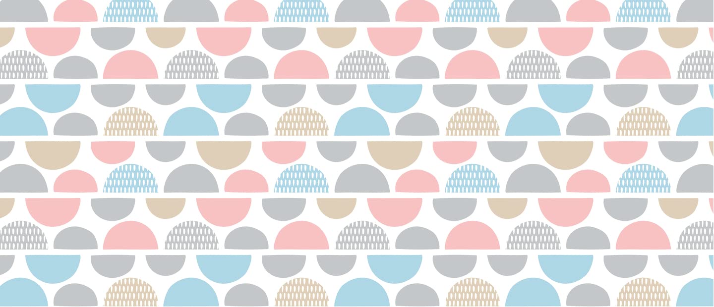 d-c-fix Wipe-Clean Tablecloth PVC Free Fancy Circles 110 x 140 cm