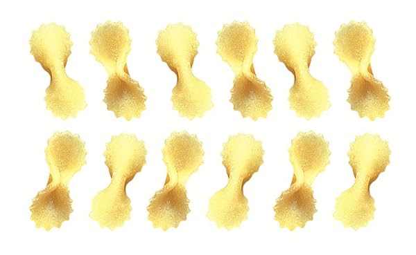DE CECCO PASTA NO.95 MADE IN ITALY HIGH IN PROTEING & IRON BRONZE DIE, FARFALLINE, 80 OZ, PACK OF 5