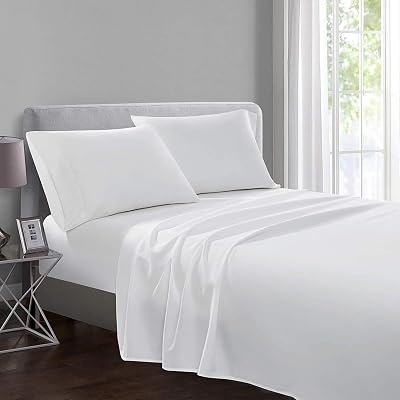 Yorkshire Bedding Flat Sheet Double 100% Egyptian Cotton 200TC White