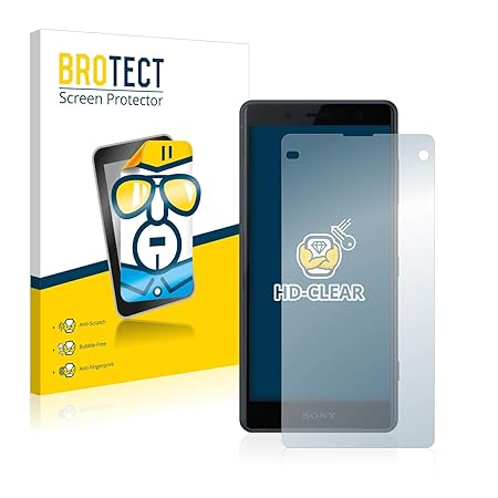 BROTECT Schutzfolie für Sony Xperia Z2 Compact [2er Pack] - klarer Displayschutz