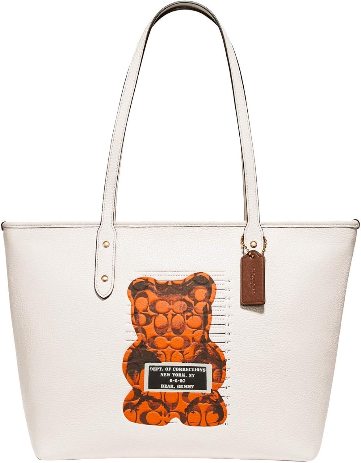 COACH Gummy Bear Leather Animation City Zip Tote