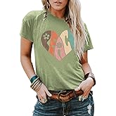 Women 70s Hippie Shirts Peace Love Soul Inspirational Hippy Tops Vintage Graphic Tees Short Sleeve - Sleeveless