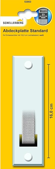 Schellenberg 53003 Abdeckplatte Lochabst. 16,0 weiß, Lochabstand 16,0 cm