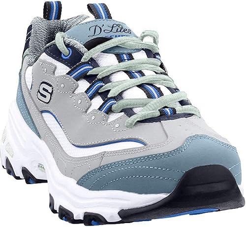 skechers d'lites azul