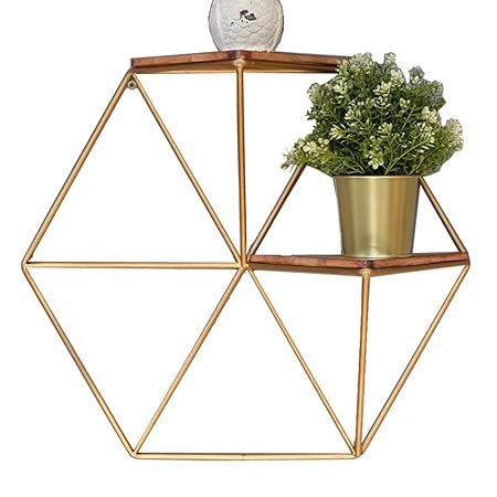 WOODJU Runde Leiste Metall Eisen Holzstange LOFT Wand montiert kubischen Regal Bücherregal Lagerregal | schwimmende Einheit R