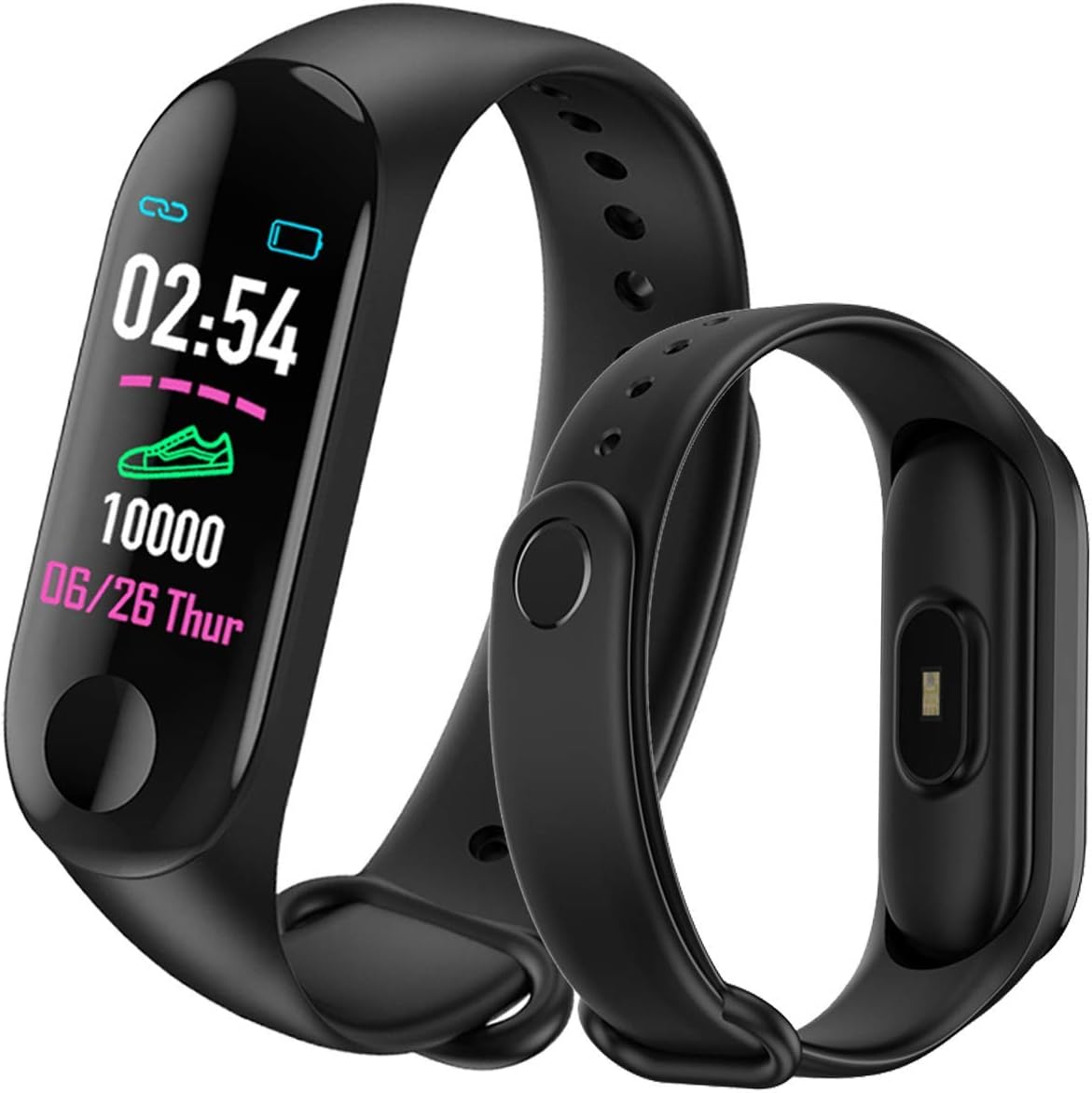 MATEYOU Waterproof Color Screem Fitness Tracker Fitness Tracker Watch with Activity Tracker Sleep Heart Rate Monitor Step Distance Calories Count Pedometer Watch for Kids Men Women