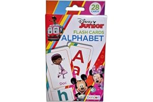 Bendon Licensed Disney Junior Alphabet Letters Flash Cards ABC