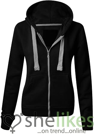 black hooded top womens