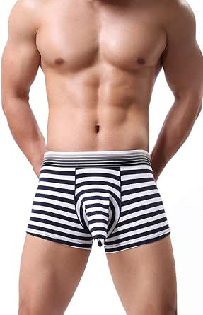Amazon.com: aoqiang trompa de elefante algodón bolsa de rayas Boxer Briefs  Airplane Sexy ropa interior para hombres, Classic, L, Azul : Ropa, Zapatos  y Joyería