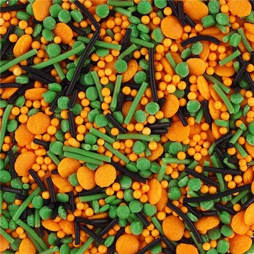 Halloween Quin Sprinkles Mixes Gluten GMO Nut Dairy Soy Free Cake Decoration