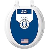 Bemis 400TTA Economy Durable Wood Toilet Seat, Made in USA, Round, White