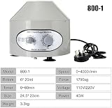 Yanxora 4000rpm Electric Centrifuge Machine 6x20ml Desktop Lab Medical W/ Timer view 7