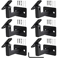RealPlus Handrail Brackets 2pcs Heavy Duty Steel Swivel Hand Rail Brackets For Staircase Stair - View #7