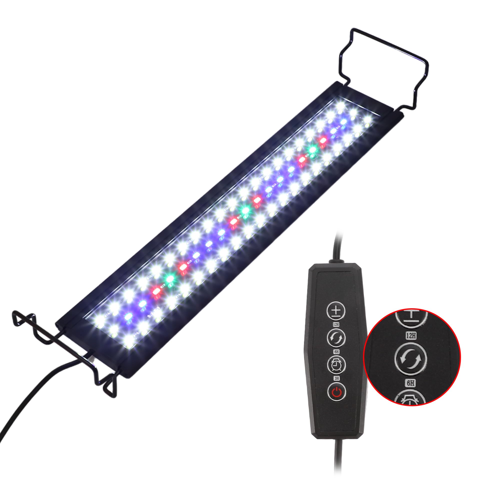CAPASTEC Aquarium Light, LED Fish Tank Light, with Timer, 15.75" L