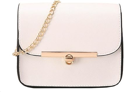 white chain crossbody bag
