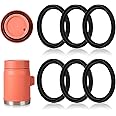 Lasuroa 6pcs Silicone Food Jar Gasket for Stanley Heritage 14oz, BPA-Free, Leak-Proof, Dishwasher Safe, Compatible with Stanley Heritage 14oz Food Jar