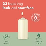 Bolsius Pillar Candles Dark Red 4-Pack 12x6 cm Unscented 33h view 2