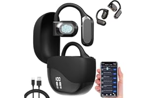 GAVOSY Ai Translating Ear Buds, 2025 New Wireless Bluetooth Translation Earbuds, Wireless Bluetooth Translation Earbuds, 144 Languages Play Music Bluetooth Over-Ear for Travel Business Learning(Black)