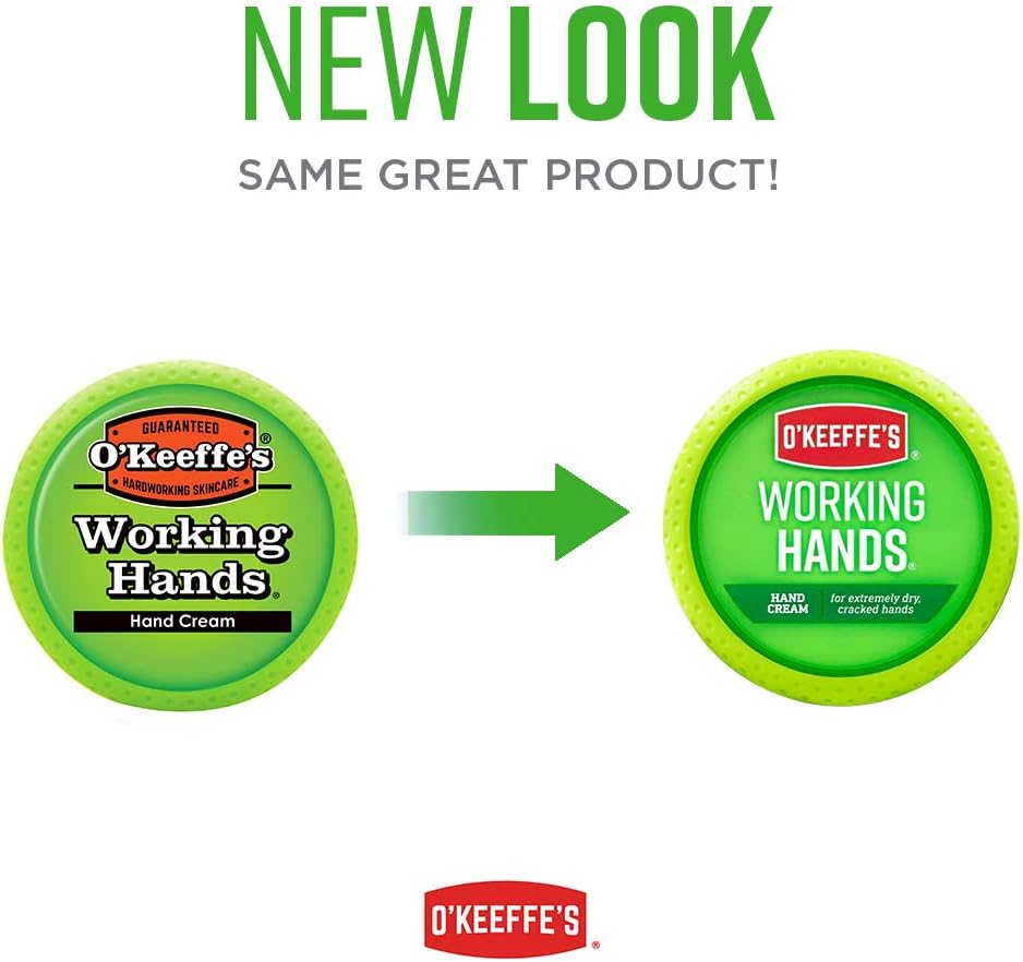 O'Keeffe's Working Hands Hand Cream, 3.4 ounce Jar, (Pack of 2): Home Improvement