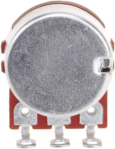 Musiclily Pro A250K Brass Thread Metric Mini Potentiometers Split Shaft Audio Taper Pots for Electric Guitar Bass (Set of 4) - Image 5