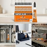 Homebay 12 Pack Super Glue Gel All Purpose Fast Setting 3g Tubes view 4