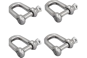 SHENGHUISS D Shackle Stainless Steel 316 Marine Hardware Boat Anchor D Ring Forged Shackle