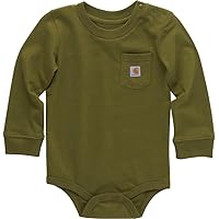 Amazon.com: Carhartt Baby Long-Sleeve Pocket Bodysuit, Aruba