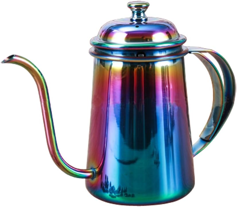 Little Poplar Coffee Kettle Filter Bubble Teapot 22 Oz with Flannel Hand Washed Coffee filter, Thicken Stainless Steel