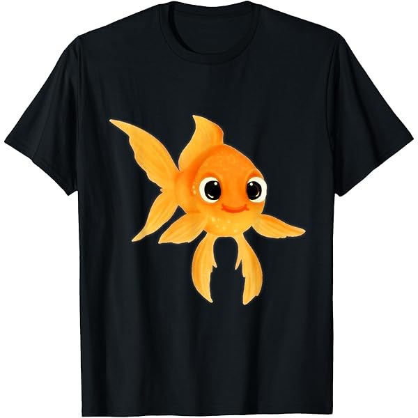 Amazon.com: Goldfish Realistic Vector Cut Out Isolated T-Shirt