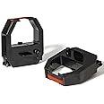 Volcora 2 Pack Time Clock Ink Ribbon - Replacement Ribbon for Small Business, Black and Red Ink