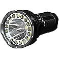 fenix LR40R v2.0, Rechargeable Long Range, Ultra Bright LED Searchlight Torch | 15,000 Lumens | 900m | 50 Hrs Max | Large Capacity Battery | Power Bank | IP68, Black