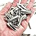 BronaGrand 100 PCS Silver Alligator Hair Clip Flat Top with Teeth for Arts & Crafts Projects, Dry Hanging Clothing, Office Paper Document Organization,Hair Care(1.26 Inch)