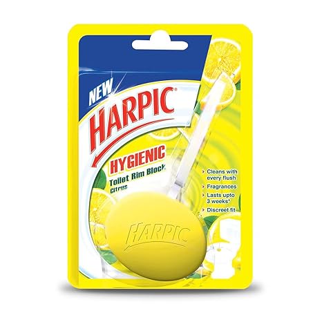 Harpic Hygienic Toilet Rim Block (Citrus) - 26 g