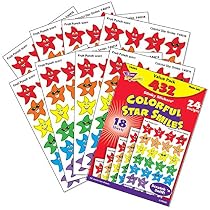 Trend Enterprises Colorful Star Smiles Variety Pack Stinky Stickers., 432/pkg (T-83904)