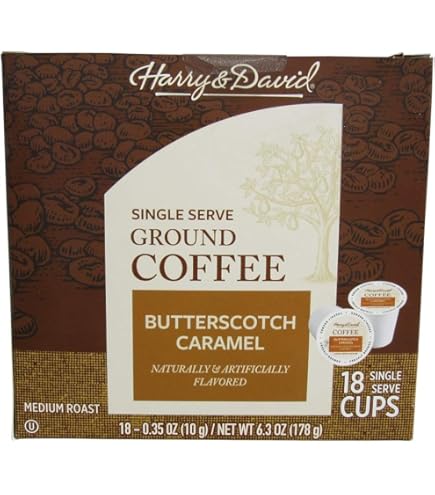 Amazon.com: Butterscotch Medium Roast Coffee (Single Serve K-Cup Pods)  (Gourmet, Naturally Flavored, Whole Coffee Beans) (12 pods, ZIN: 571640) :  Grocery & Gourmet Food