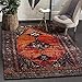 SAFAVIEH Vintage Hamadan Collection Accent Rug - 4' x 6', Orange & Multi, Traditional Persian Design, Non-Shedding & Easy Care, Ideal for High Traffic Areas in Entryway, Living Room, Bedroom (VTH217B)