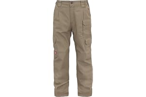 TICOMELA FR Pants for Men Flame Resistant Cargo Pants Lightweight 100% Cotton NFPA2112 7.5oz Elastic Waist Pants