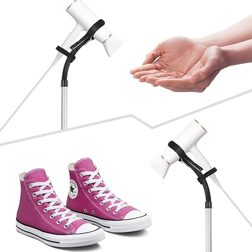 Rexwnadu Hair Dryer Holder Stand Blow Dryer Holder Adjustable