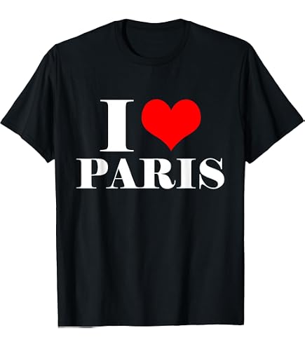 Amazon.com: I Love Paris T-Shirt : Clothing, Shoes & Jewelry