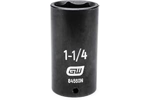 GEARWRENCH 1/2" Drive Deep Impact SAE Socket 1-1/4", 6 Point - 84560N