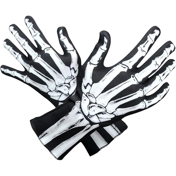 Amazon.com: AXBXCX Skeleton Full Finger Wrist Bone Gloves