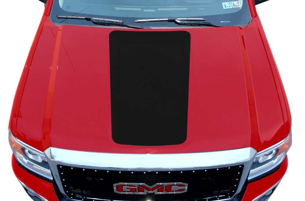 Best Blackout Hood Graphics 3M Vinyl Decal Wrap Kit  Matte Black