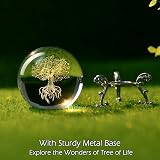 IFOLAINA Tree of Life 3D Crystal Ball Paperweight Glass Sphere 2.4in view 4