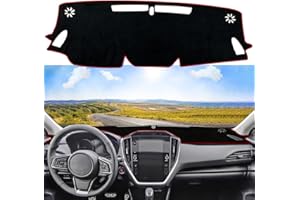 XYHGM Custom Dash Cover Fit for Subaru Crosstrek 2024 2025 Non-Slip Interior Decoration Sunshade Glare UV Rays Protector Dashboard Mat Carpet Accessories-Red Edge