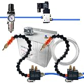 FUZIDDN Misting Spray System with Pump and Solenoid Valve for CNC Machine | Industrial mist spray system for metal cutting and lathe milling. Integrated solenoid control precise cooling performance