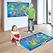 Kids Interactive Talking World Map Touch Activated Geography for Kids, Push-to-Talk Map Learn Over 1000 Facts and Quizzes About 92 Countries World Map Puzzle Game, Fun & Educational