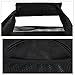 PETTOM Soft-Sided Pet Carrier for Dogs Collapsible Cats Travel Bag Under Seat Airline Approved Tote Fleece Pet Mats Included Escape Proof- M Black