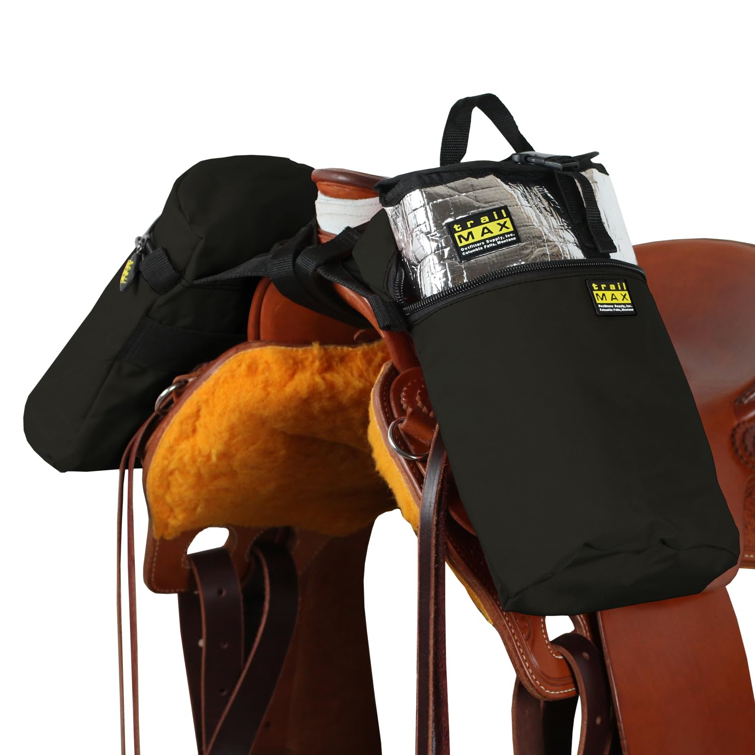 TrailMax Original Pommel Bags, Black by TrailMax