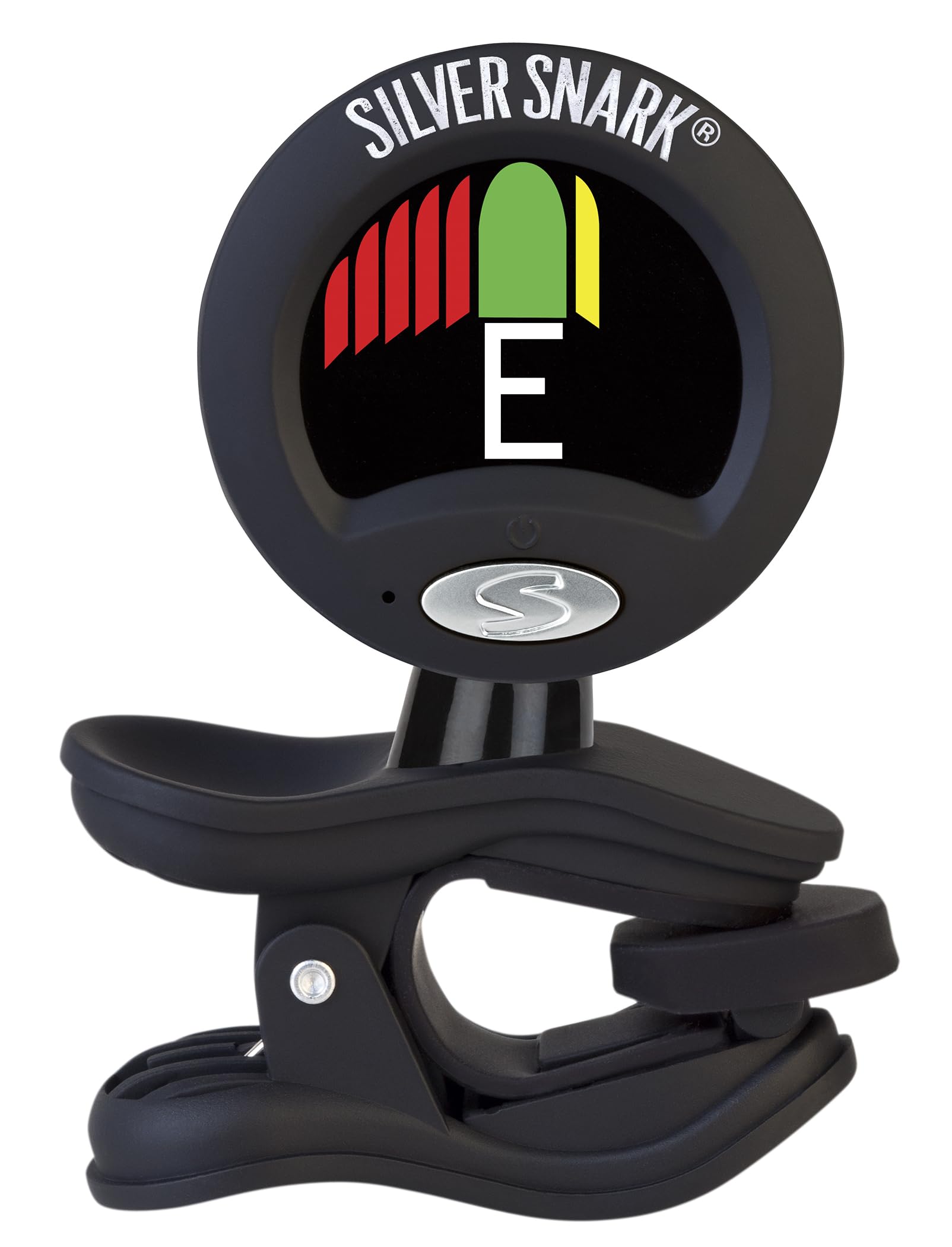 Silver Snark 2 Clip-On Chromatic Guitar Tuner - Black with Ultra-Fast Response and High-Resolution Display | For Guitar, Bass, Ukulele, Banjo